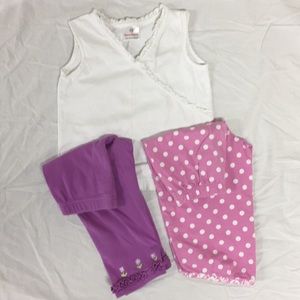 Hanna Andersson set, mix and match top and pants